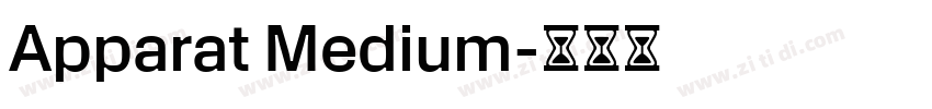 Apparat Medium字体转换 Apparat Medium字体转换